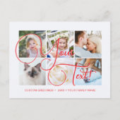 Personalized Elagant Script 6 photos Universal Briefkaart (Voorkant)