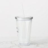 Personalized Elegant 25th Wedding Anniversary Acryl Drinkbeker (Links)