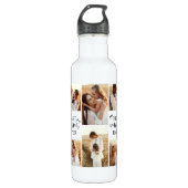 Personalized Elegant Best Mom Custom Photo Collage Waterfles (Voorkant)