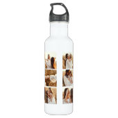 Personalized Elegant Best Mom Custom Photo Collage Waterfles (Achterkant)