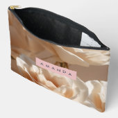 Personalized Elegant Blush Cream Roses Floral  Etui (Open)