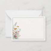  Personalized Elegant Boho Chic Note Card Notitiekaartje (Achterkant)
