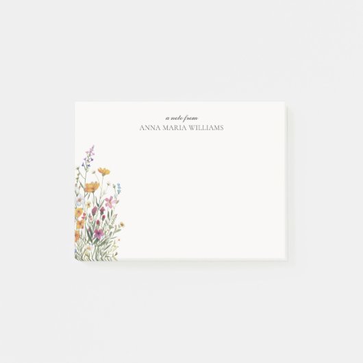 Personalized Elegant Boho Chic Post-it® Notes (Voorkant)