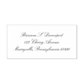 Personalized Elegant Calligraphy Script Address Zelfinktende Stempel (Design)
