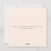 Personalized Elegant Floral Easter  Feestdagenkaart (Achterkant)