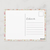 Personalized Elegant Floral Happy Mother’s Day Briefkaart (Achterkant)
