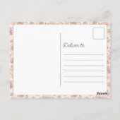 Personalized Elegant Floral Happy Mother’s Day Briefkaart (Achterkant)