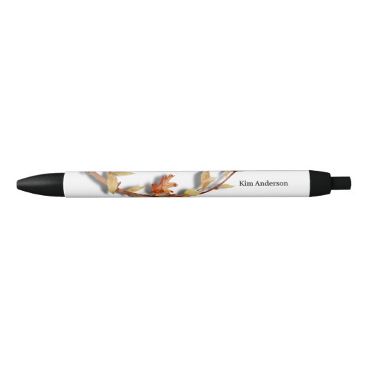 Personalized Elegant Floral Name Pen (Voorkant)
