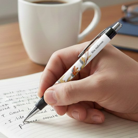 Personalized Elegant Floral Name Pen
