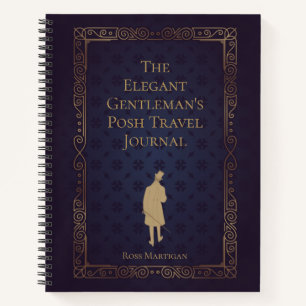 Personalized Elegant Gentleman's Travel Journal Notitieboek