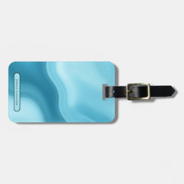 Personalized Elegant Gold Monogram Minimalist Bagagelabel