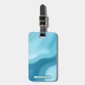 Personalized Elegant Gold Monogram Minimalist Bagagelabel (Voorkant verticaal)