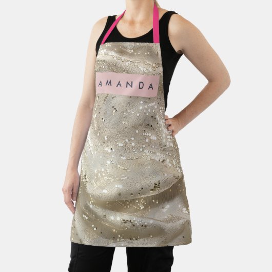 Personalized Elegant Gold Sparkle Schort (Insitu)