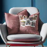 Personalized Elegant Grandma Quote & Photo Collage Kussen<br><div class="desc">Grandma we love you! This gorgeous personalized pillow is the perfect gift to let your grandmother know how much you love her. Simply upload your favorite pictures and customize the text to make this a extra special unique gift. On the reverse there is a sweet quote that you can keep...</div>