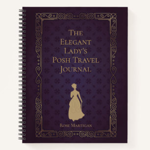 Personalized Elegant Lady's Travel Journal Notitieboek