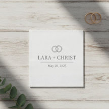 Personalized Elegant Minimalist Wedding Paper