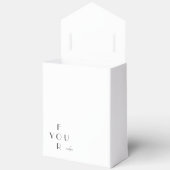 Personalized Elegant Monogram Favor Box Bedankdoosjes (Open)