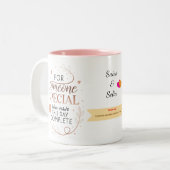 Personalized Elegant Mug Custom Romantic Gift Tweekleurige Koffiemok (Voorkant links)