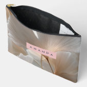 Personalized Elegant Neutral Ginkgo Leaves Etui (Open)