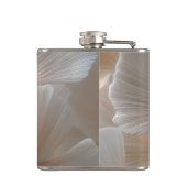 Personalized Elegant Neutral Ginkgo Leaves Heupfles (Achterkant)