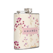 Personalized Elegant Pastel Floral Design Heupfles (Rechts)