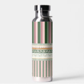 Personalized Elegant Pattern Water Bottle Waterfles (Links)