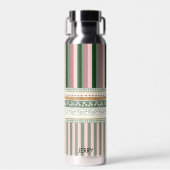 Personalized Elegant Pattern Water Bottle Waterfles (Voorkant)