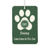 Personalized Elegant Pet Paw Dog Love Funny Gift Luchtverfrisser (Voorkant)