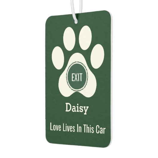 Personalized Elegant Pet Paw Dog Love Funny Gift Luchtverfrisser (Links)