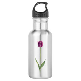 Personalized Elegant Purple Tulip Waterfles