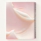 Personalized Elegant Soft Blush Satin Abstract Notitieboek (Achterkant)