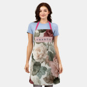 Personalized Elegant Victorian Roses in Blush Schort (Gedragen)