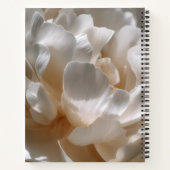 Personalized Elegant White Peony Bloom Notitieboek (Achterkant)