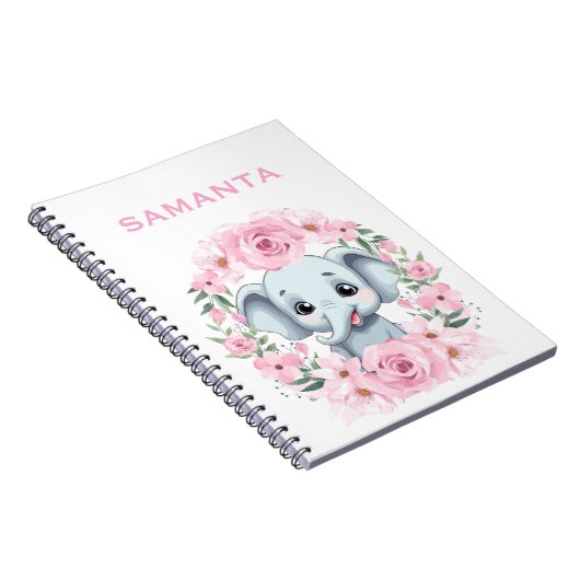 Personalized Elephant Notebook Notitieboek (Rechterzijde)