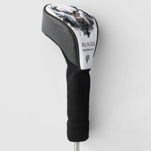 Personalized Elk Hunting Trophy Dad Golfheadcover (Schuin)