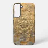Personalized Embossed Mandala | Elegant Boho Gift Samsung Galaxy Hoesje (Achterkant)