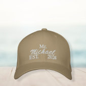 Personalized embroidered Mr. hat - Customized  Geborduurde Pet