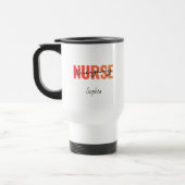 Personalized Emergency Nurse Bold Typography Reisbeker (Links)