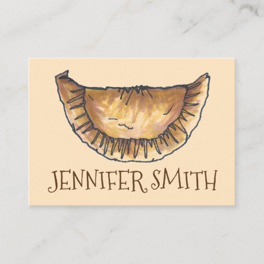 Personalized Empanada Spain Pastry Chef Food Visitekaartje (Voorkant)