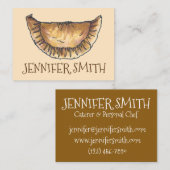 Personalized Empanada Spain Pastry Chef Food Visitekaartje (Voorkant / Achterkant)