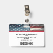 Personalized Employee ID Card - Photo, Barcode, Badge (Achterkant met clip)