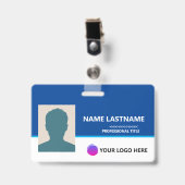 Personalized Employee ID Card - Photo, Barcode, Badge (Voorzijde met clip)