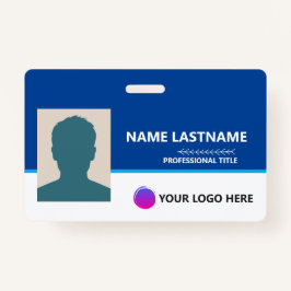 Personalized Employee ID Card - Photo, Barcode, Badge