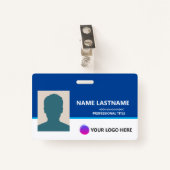Personalized Employee ID Card - Photo, Barcode, Badge (Voorkant met clip)