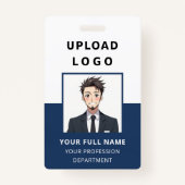Personalized Employee Photo ID Company Security Badge (Voorkant)