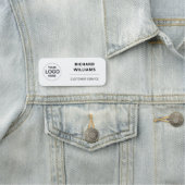 Personalized Employee  with Custom Business Logo Naamplaatje (In situ)