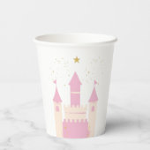 Personalized Enchanted Castle Glass | "Princess Pa Papieren Bekers (Achterkant)