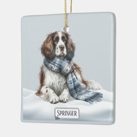 Personalized English Springer Spaniel Ornament (Links)
