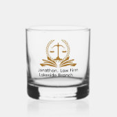 Personalized engrave Law firm office Whisky Glas (Voorkant)