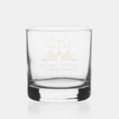 Personalized engrave Law firm office Whisky Glas (Achterkant)